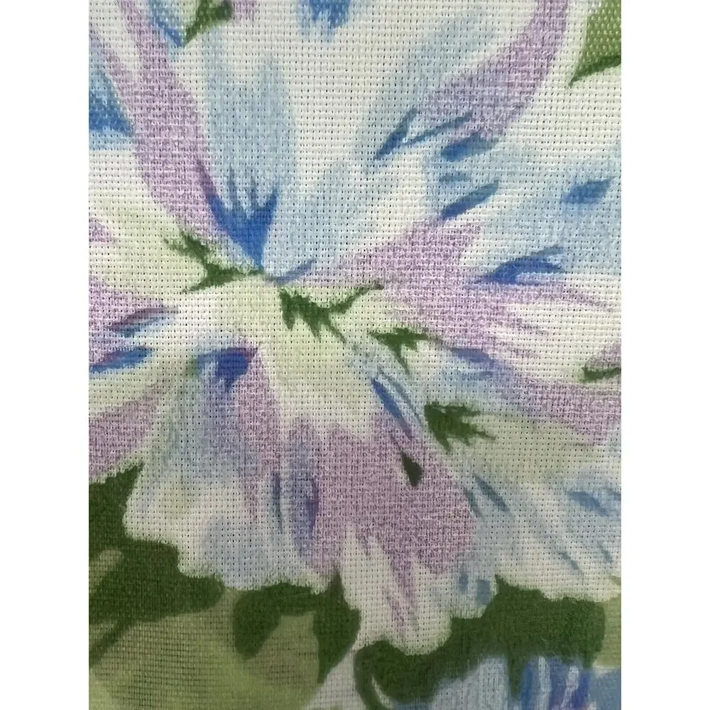 VTG Sears Carnation Floral Curtains Panels Draperies NOS Pair Width: 48” X 84”